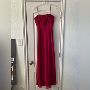 Red long dress. Size 4, worn once